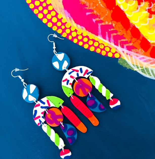 'Candy Sprinkle' - Long Dangles