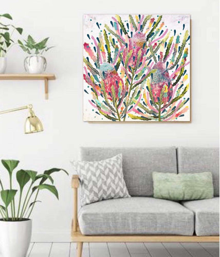 Banksia blooms