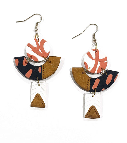 Zara trio drop earrings