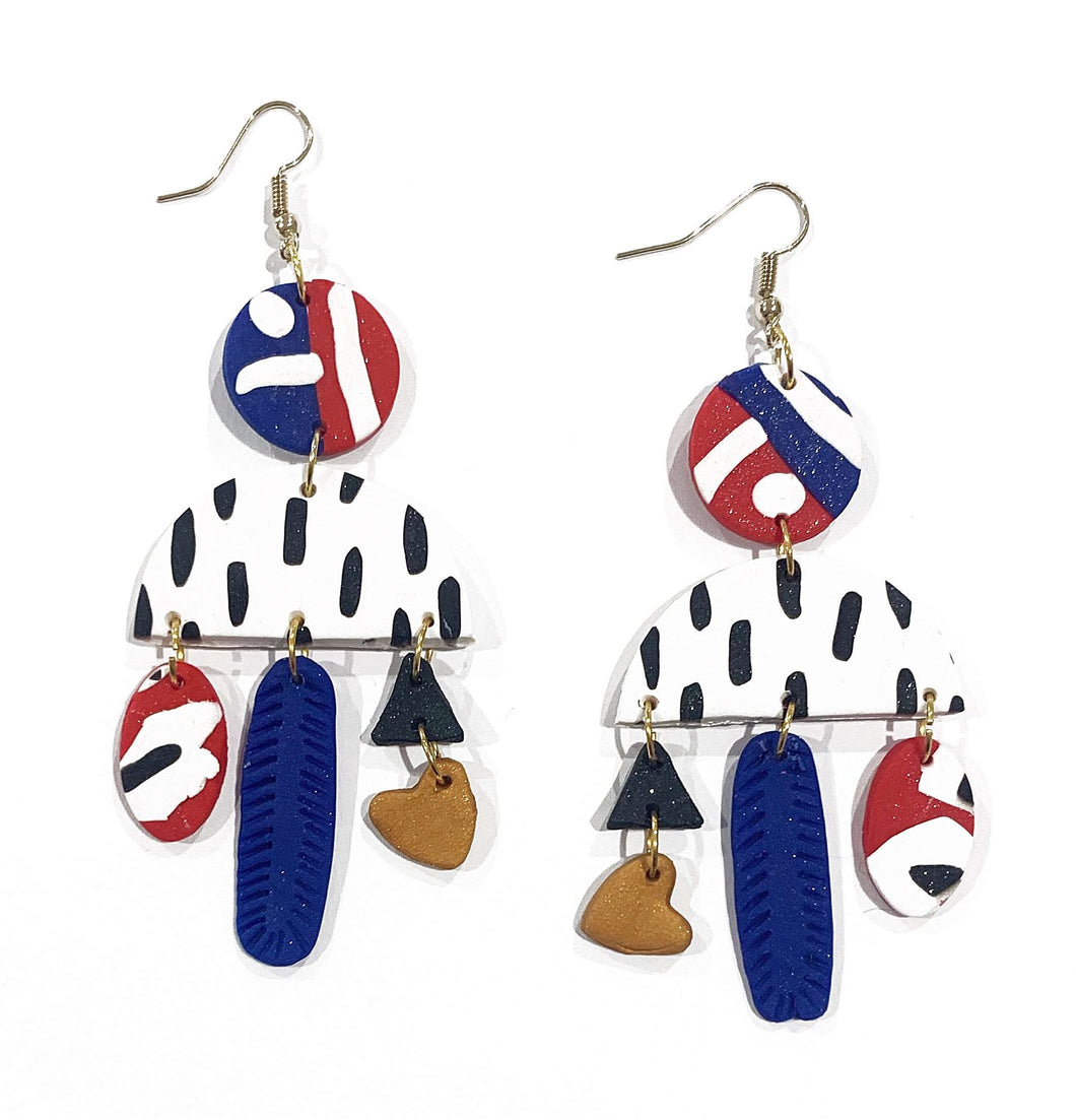 Saraya long drop earrings