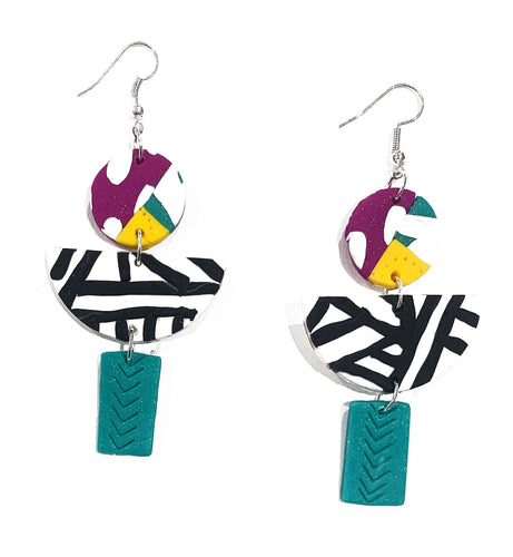 Shirin trio drop earrings