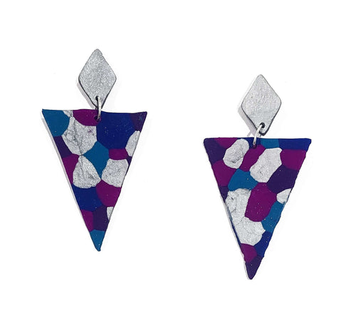 Triangle drop earrings