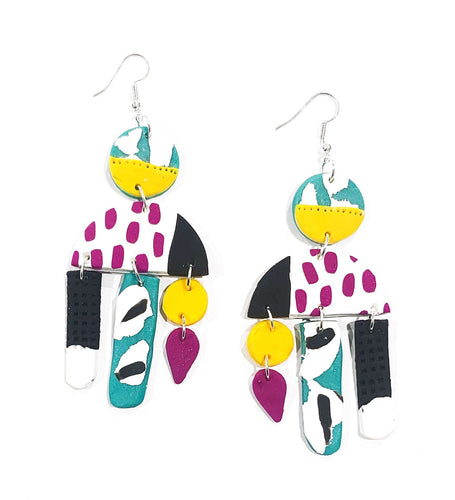 Shirin long drop earrings