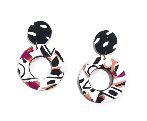 Millah Donut drop earrings