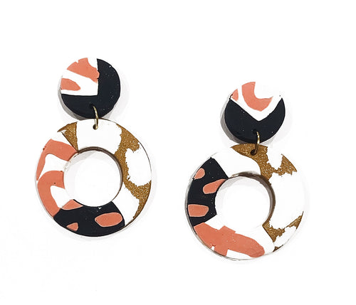 Zara donut drop earring