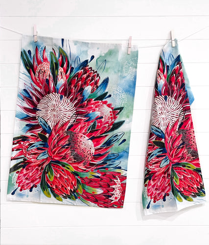 ‘New Blooms, New Hope’ Tea Towel