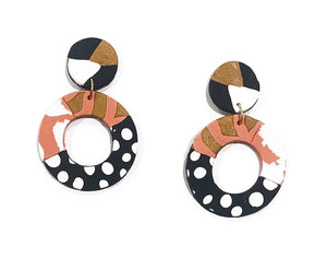 Zara donut drop earrings