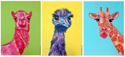 'Stretchy Necks' Collection of three originals